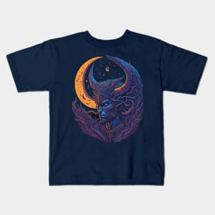 Lucifer at Night Time Kids T-Shirt